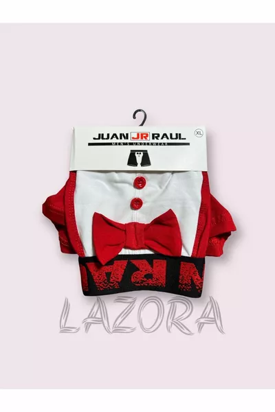 الرجال سهرة القوس التعادل منقوشة الملاكم الملونة