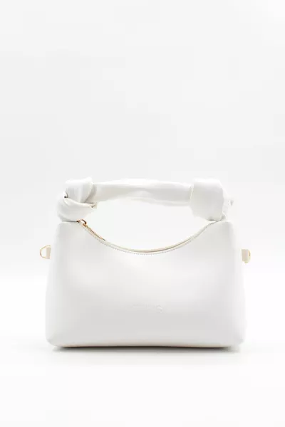 Женская сумка на цепочке из 3 предметов Городская сумка с узлом Подробный набор сумок Белый черный кремовый с ожерельем Подарок