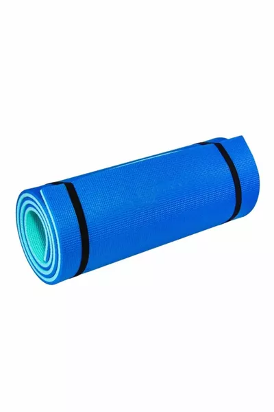 Tapis de Pilates et de Yoga Double Face Bleu Unisexe  cm