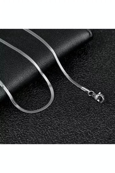 Chaîne Crush Italienne en acier inoxydable Pendentif Unisexe Argent 4 mm