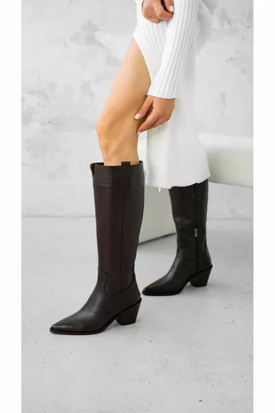 الشباب القهوة أحذية جلدية حقيقية