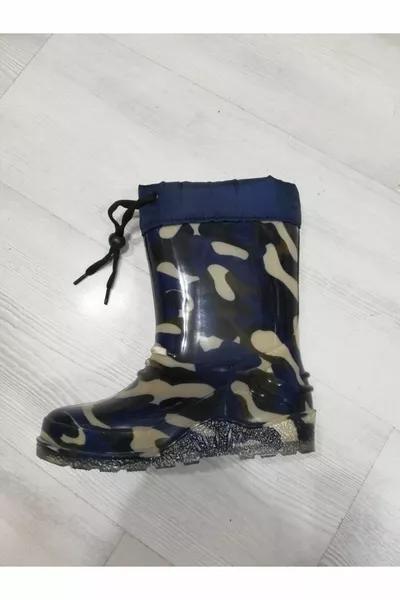 Stivali da uomo marroni da cameriera in plastica