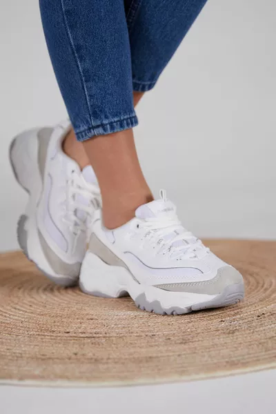 Дамски бели сиви маратонки 