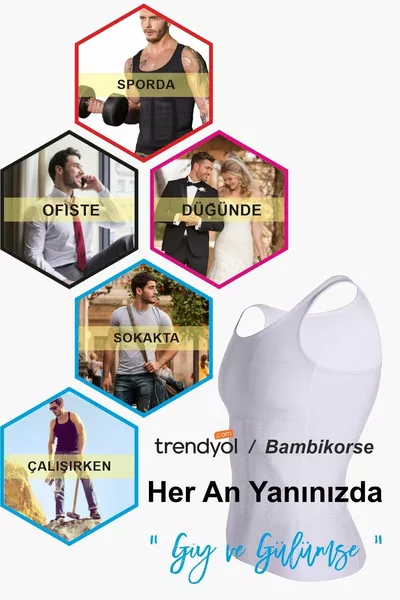 Corset Débardeur Homme Resserreur Poitrine Et Ventre