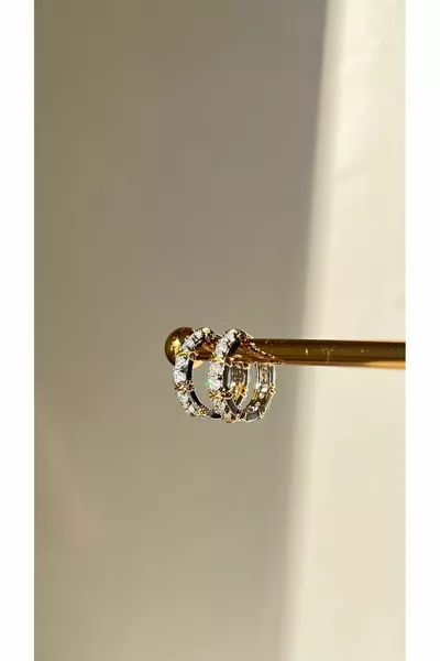 Xoxo Modello Zircone Pietra Acciaio Orecchini