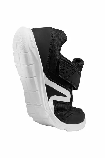 Kids Black Velcro Sneakers Pw 