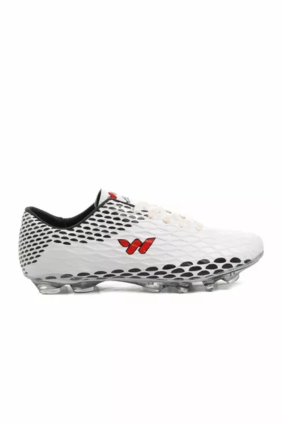 Chaussures de football Victor White Lace-Up pour homme