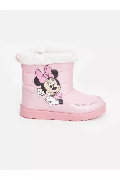 LCW STEPS Açık Pembe Minnie Mouse Baskılı Kız Çocuk Bot