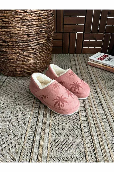 Половин ботуши с шарка на дланта Ултра леки удобни пантуф Дамски домашни ботуши Домашни обувки Топли