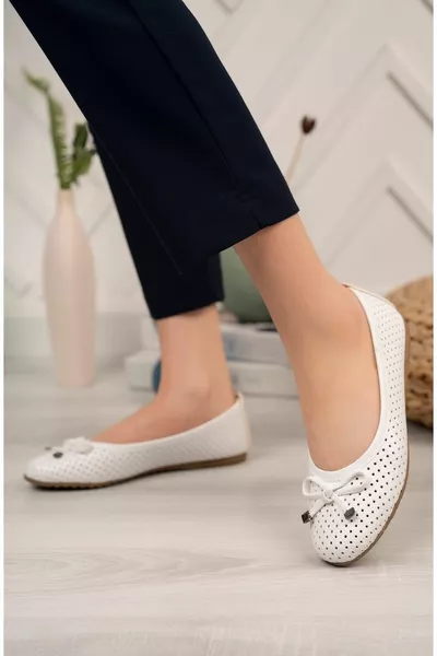 Vrouwen Ballerina's Comfortabele Lichtgewicht Orthopedische Zool Vrouwen Schoenen Casual Schoenen Leer Huid Osaka