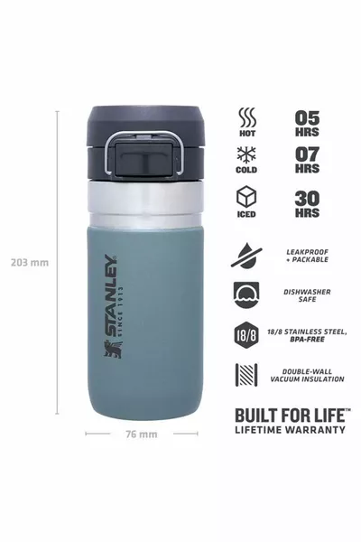 Le gobelet thermos en acier inoxydable Quick Flip 0, lt