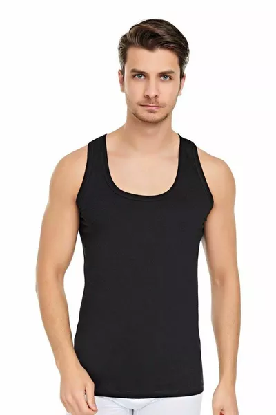 Мъжки потник памучен основен 6 бр премиум пакет