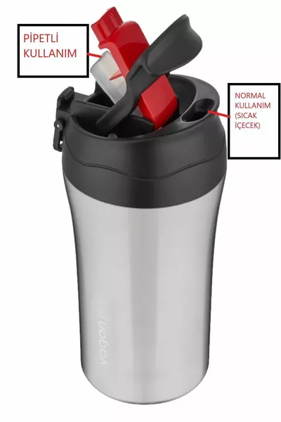 Fiftyfifty Double Cap System ml Steel Mug with/without pipette