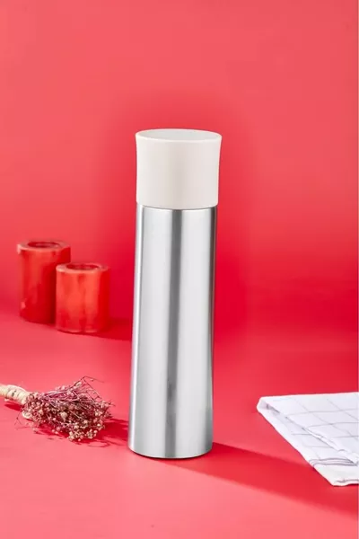 Edelstahl Thermoskanne ml ineinandergreifende Thermoskanne Becher Becher Trophäe Auto Thermoskanne Kaffeetasse Lavendel