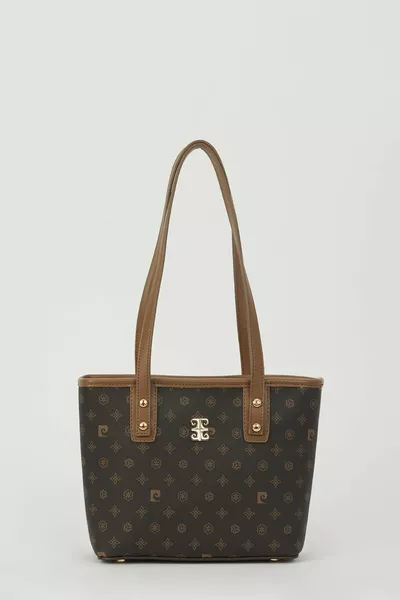 Borsa a tracolla da donna Monogram Caffè 