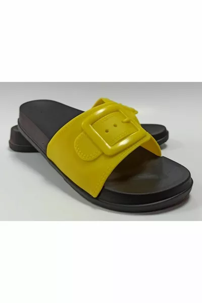 Base anatomica gialla Plastica morbida Extra Light Donne Piscina Mare Beach House E Pantofole Da Strada Eva