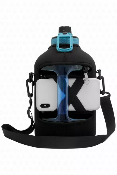 Winta BPA قارورة مياه تحفيزية مجانية 2.5 لتر قارورة ماء أزرق ، زجاجة ماء ، شارب