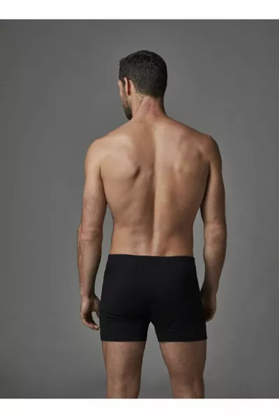 بوكسر أسود ممشط 2 حزمة