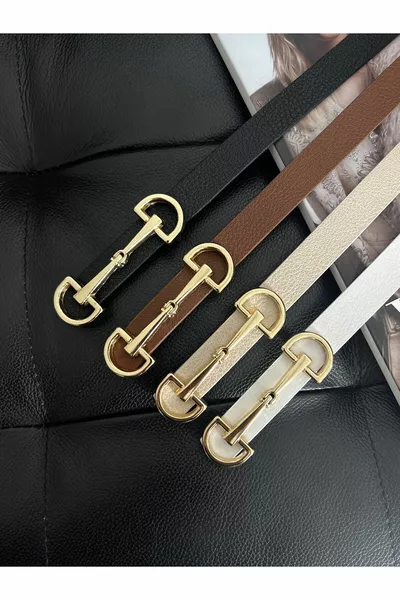 4 Pcs Opportunité Produit Mince Ceinture pour femmes avec boucle longue, Ceinture de veste, Ceinture de chemise, Ceinture habillée