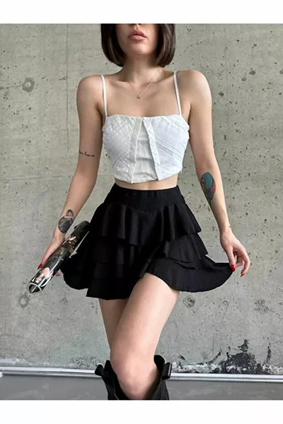 تنورة فحم أسود من ميكونوس