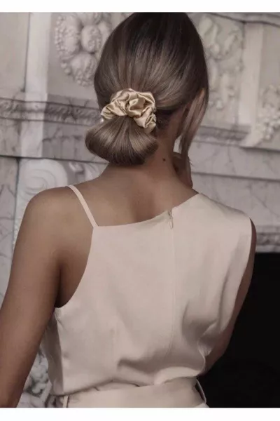 نسائي 3 قطع ساتان الشعر مطاط كليب مجموعة 