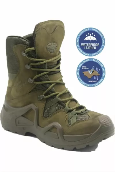 Schwarze Militärstiefel WASSERDICHT Winter Herren Trekking Turnschuhe Wasserdicht & kältebeständig Thermal Taktische Stiefel