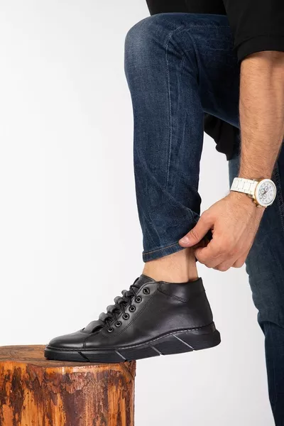 Натуральная кожа, Мужская, Ортопедическая, Зимняя повседневная обувь Botie