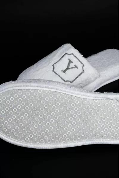 Y Letter Towel Bath Spa Home Hotel Maternity Slippers Thick Sole Slippers