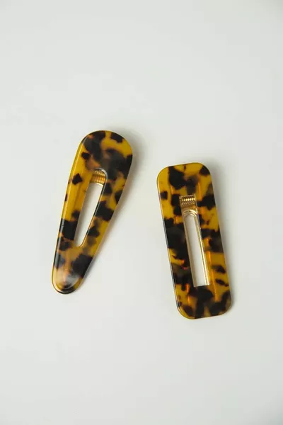 Double Leopard Hairpin