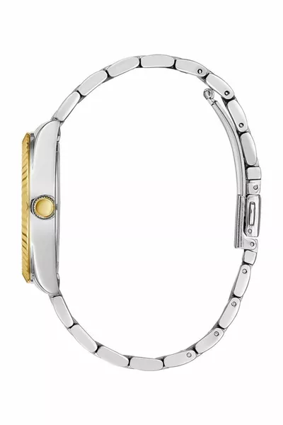 ساعة نسائية مطلية بالذهب 