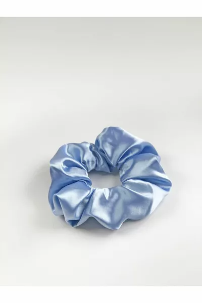 طقم ساتان زاهي من 3 قطع سكرانشي