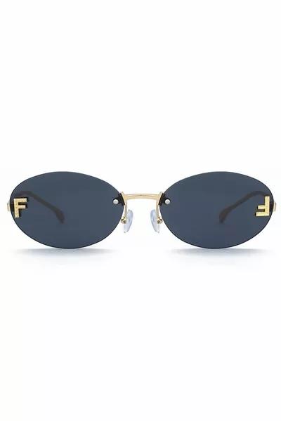 FFirst نظارات شمسية بتصميم حجري بيضاوي