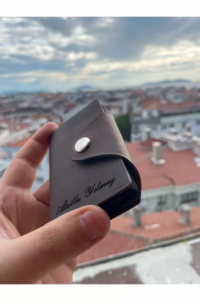 Настраиваемый отсек для гармошки унисекс из натуральной кожи минималистичный дизайн Держатель для карт Чехол для карт