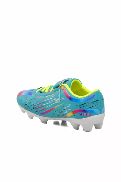 F Türkisweiße Jungen Fußballschuhe