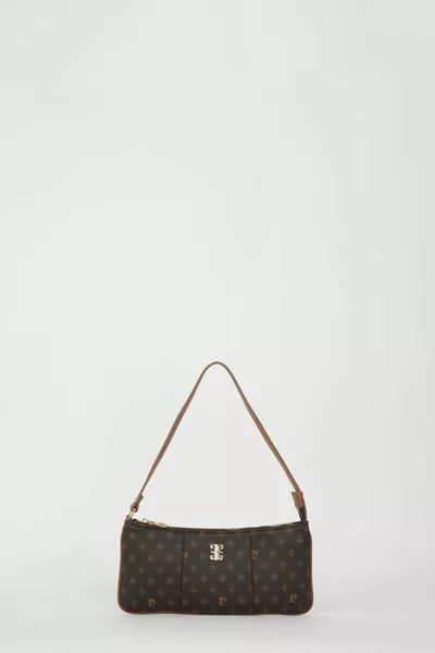 Женская сумка на плечо с кофейной монограммой 