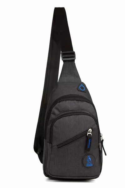 حقيبة صدر بذراع واحدة حقيبة ظهر صغيرة غير رسمية مع إخراج سماعة رأس