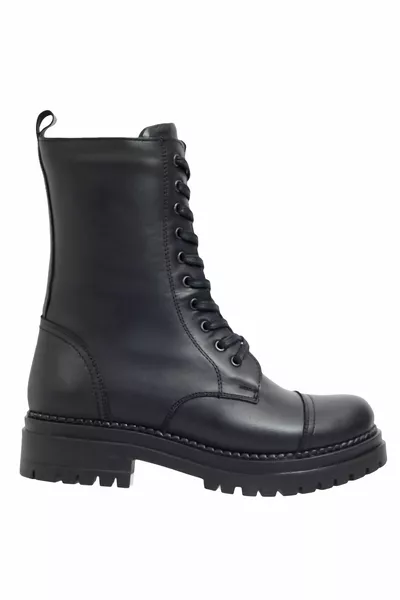 Дамски ботуши от естествена кожа с цип