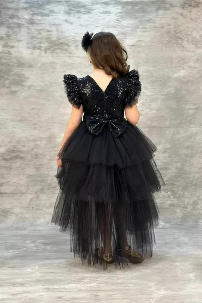 الترتر Katkat الذيل نمط الأطفال مساء اللباس 