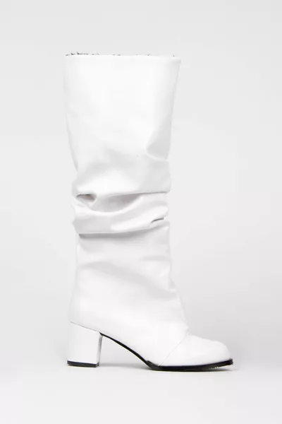 ضباب أبيض براءات الاختراع الجلود منفاخ أحذية الركبة