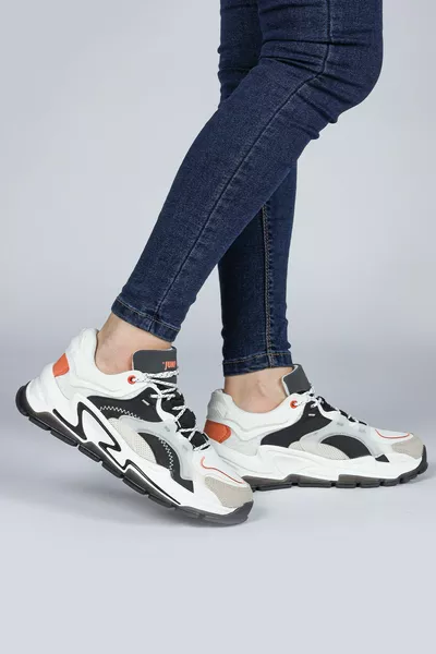  White - Black Women's Sneaker Casual Sneakers