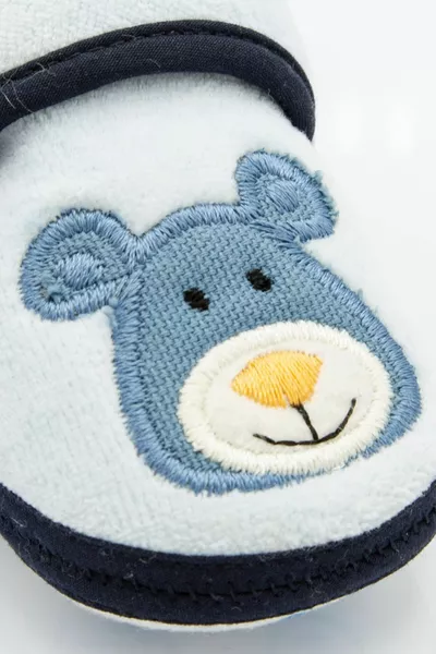 Тыквенные детские пинетки синий/розовый  месяцев