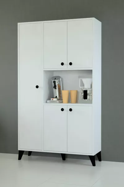 Armoire de cuisine Oslo blanche-blanche