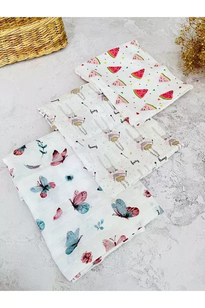 3 броя мултифункционална муселинова кърпа одеяло % памук с сертификат Oeko-Tex  см