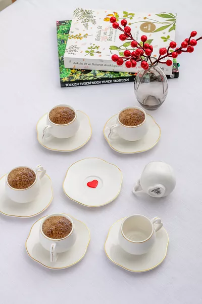 Service de 6 tasses à café de  ml De Cœur à Cœur