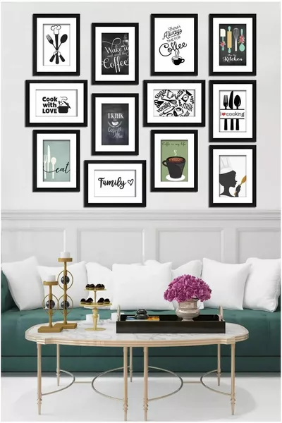 Dekoratieve MDF-schilderijset  stuk 3 mm - Wanddecoratie voor keuken, woonkamer, zitkamer en slaapkamer