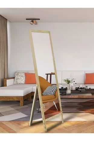 Natuurlijk Houten Staande Spiegel cm