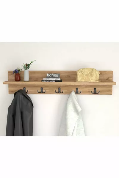 Coat Rack Wall Hanger Clothes Hanger Pine  Cm