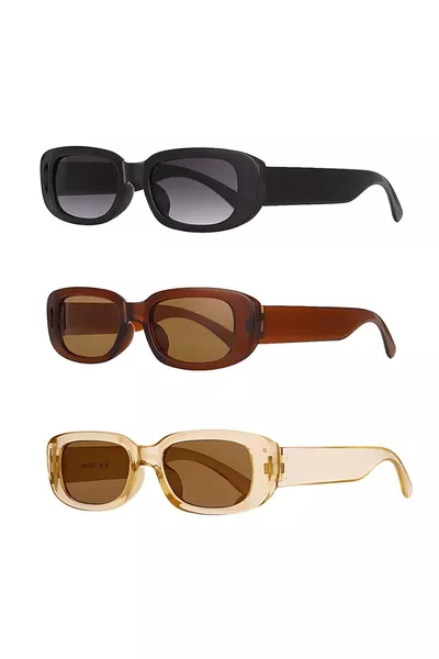 نظارات شمسية للرجال والنساء بحماية  طقم فرصة ثلاثي 