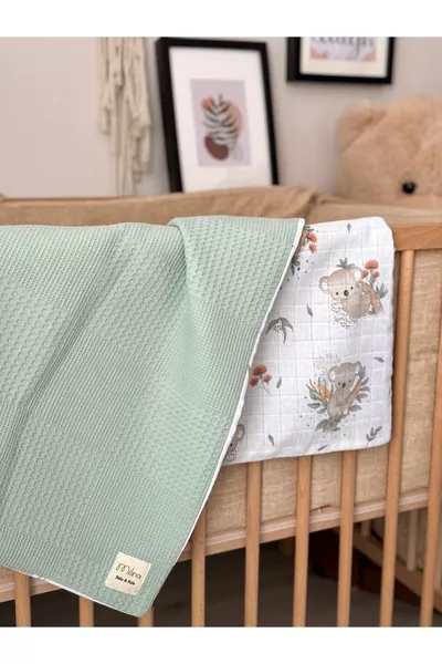 Çift Taraflı Müslin Bebek Battaniyesi Müslin Bebek Battaniyesi Çok Amaçlı Müslin cm