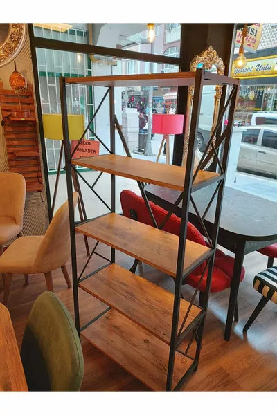 Atlantik Çam 5 Fach Concept Regal Haus Akten Bücherregal